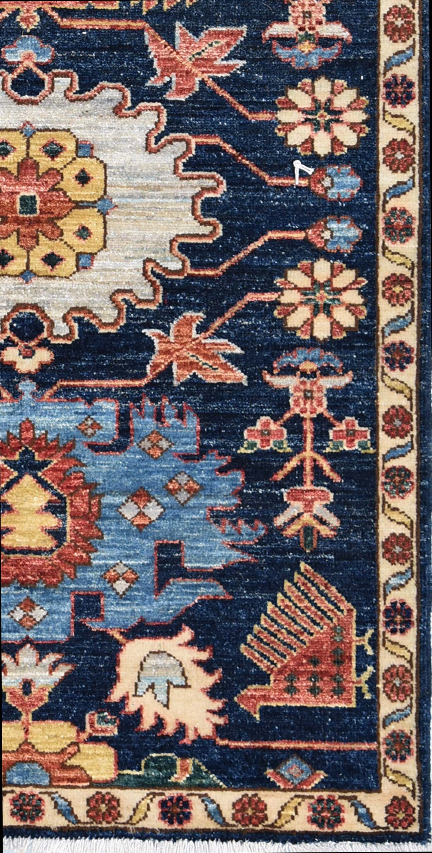 Handwoven Akstafa Tribal Rug J64986 - Authentic Ethnic Home Decor for Living Room, Bedroom & Boho Style Interiors