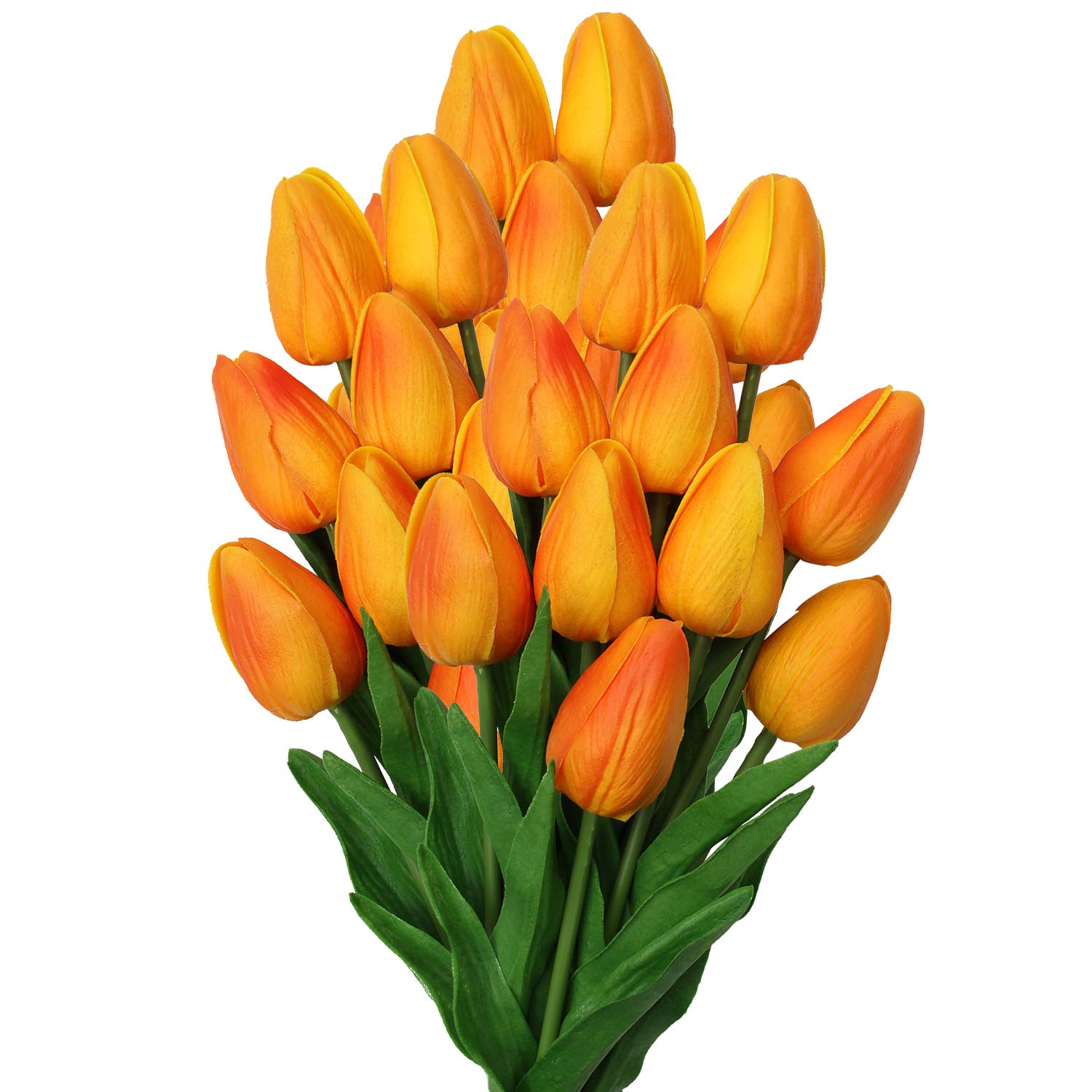 20 Pcs Real Touch Artificial Tulips - 13.5