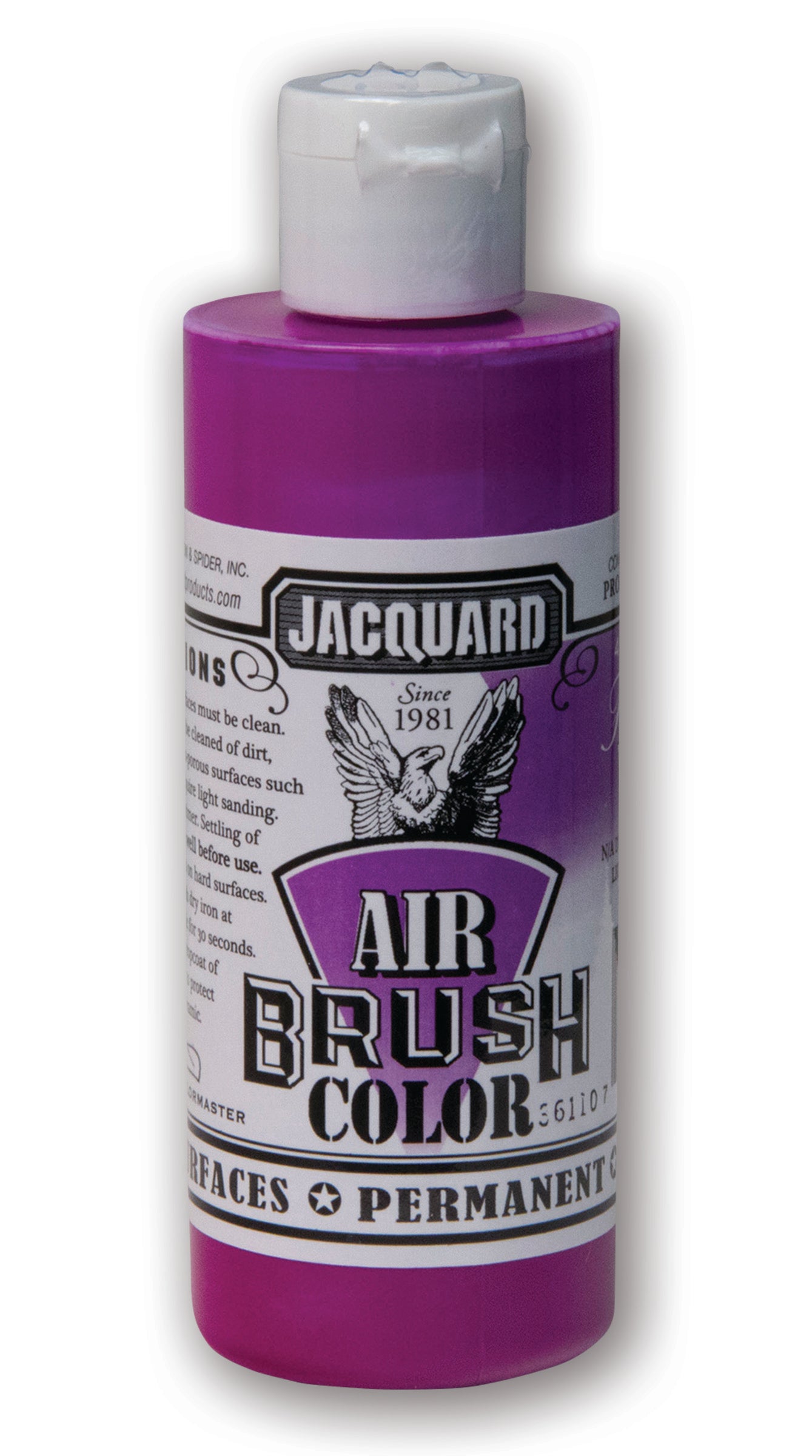 JACQUARD Airbrush Paint - Fluorescent Series for Fabric, Canvas & DIY Art Projects | High-Quality, Vibrant Colors for Artists & Crafters