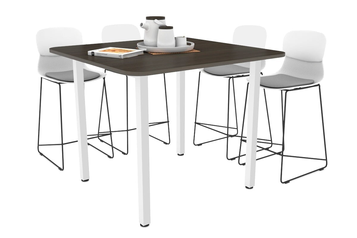 Quadro Square Legs Counter Table with Rounded Corners - 43.3