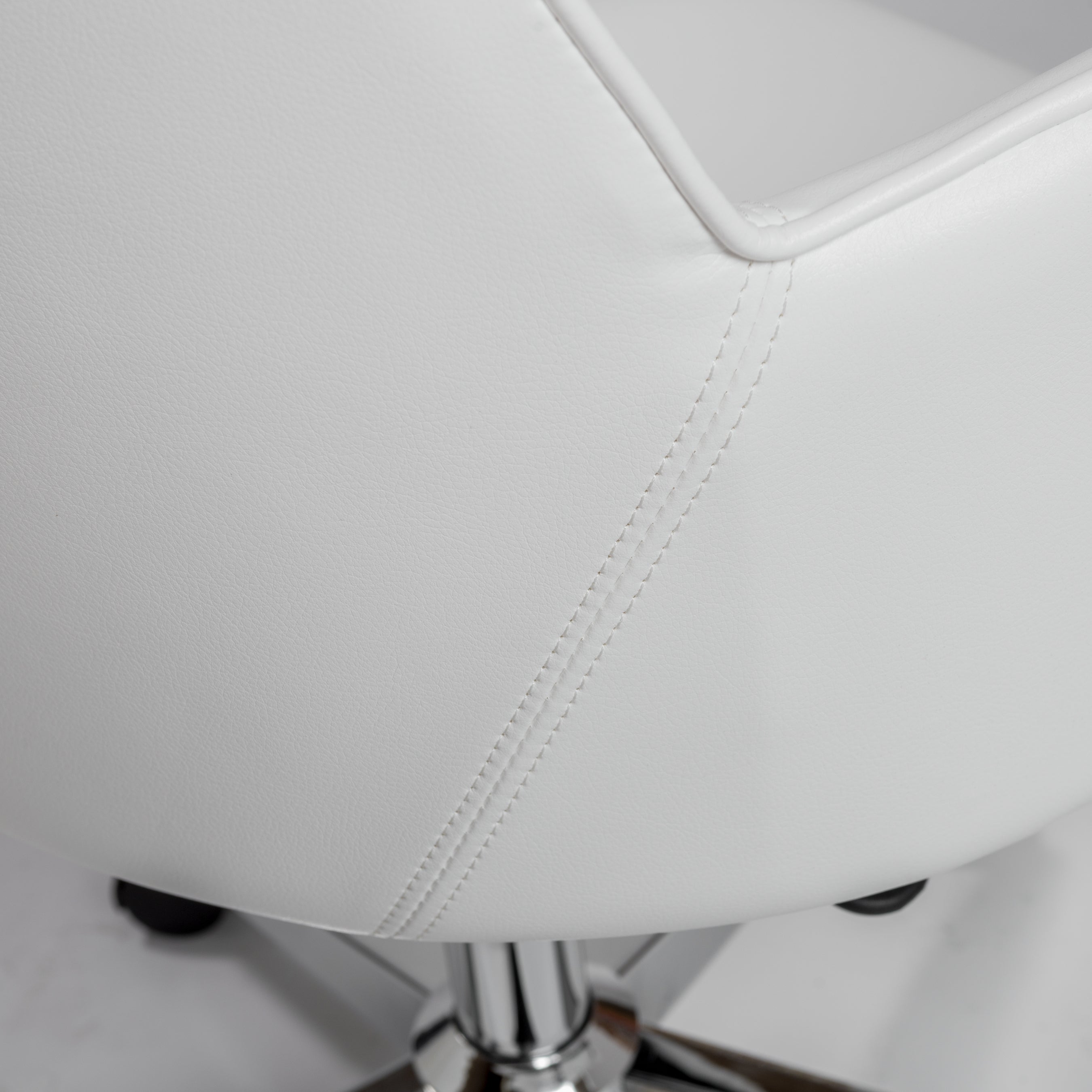 Sunny Pro Ergonomic Office Chair with Chrome Base - Adjustable Height & Lumbar Support for Home & Office Workspaces