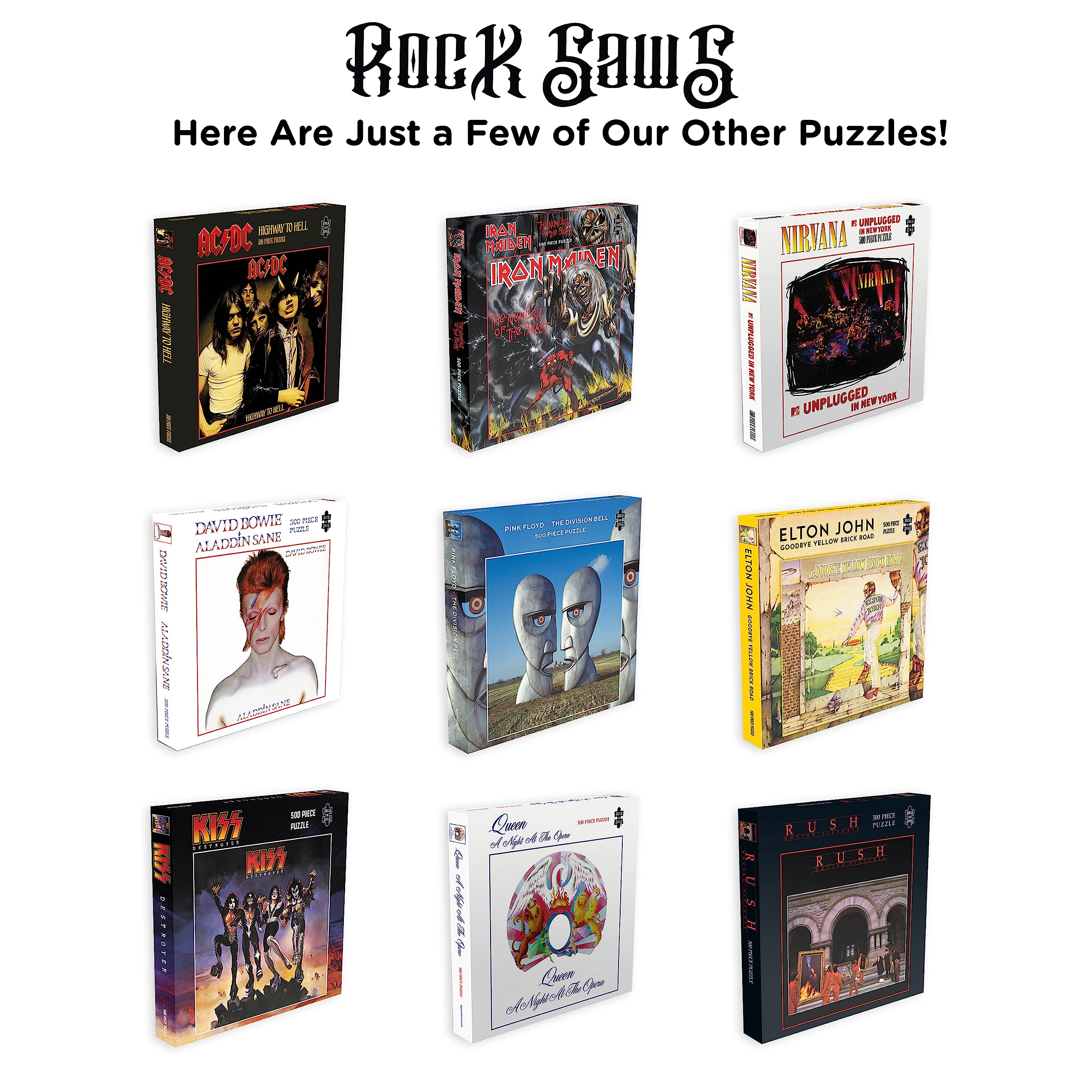 Iron Maiden Brave New World 500-Piece Jigsaw Puzzle - Rock Band Collectible for Adults & Fans | Perfect for Home Decor, Music Lovers Gift & Puzzle Enthusiasts