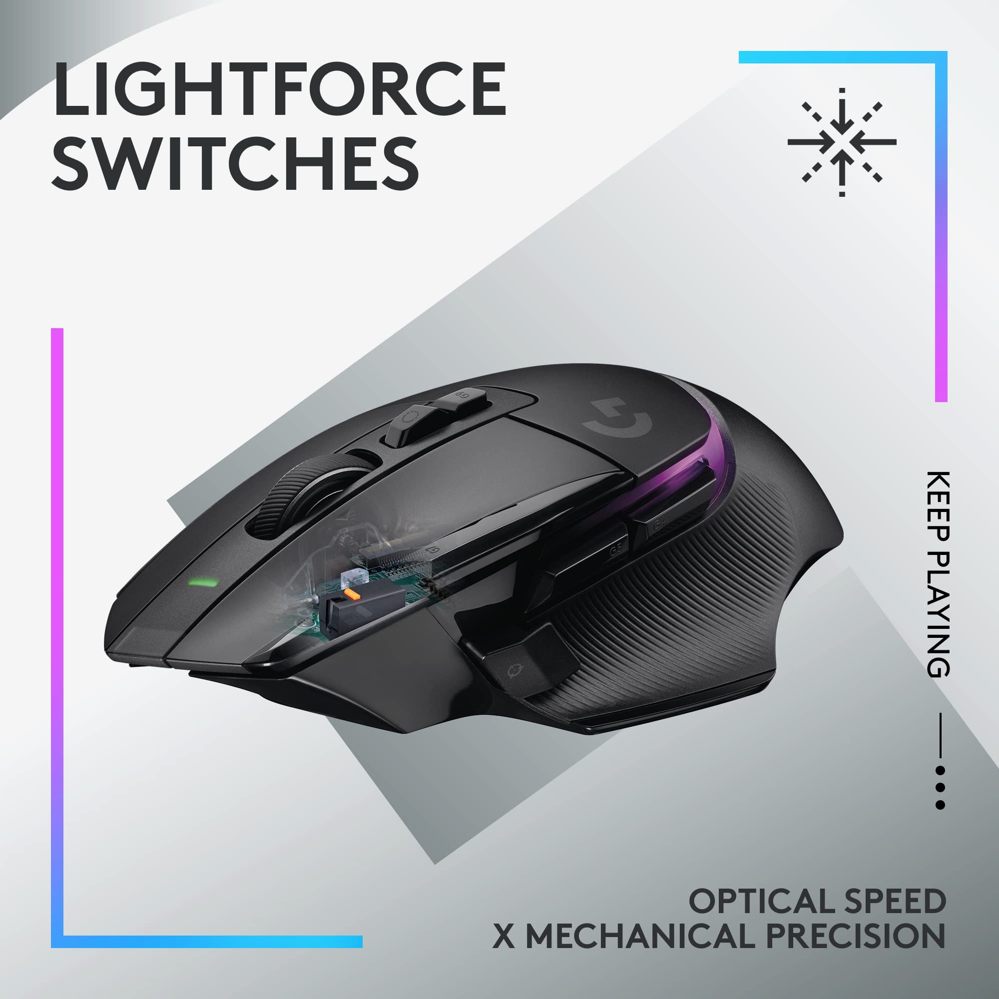 Logitech G502 X PLUS Wireless RGB Gaming Mouse & G915 TKL Mechanical Keyboard Bundle - LIGHTSYNC RGB, LIGHTSPEED Wireless - for PC Gaming, Esports, Streaming & Office Work (Black)