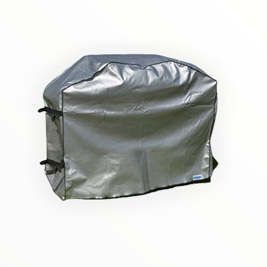 Comp Bind Technology Waterproof Grey Padded Grill Cover for Char-Broil Classic 4 Burner Model 463436214 Gas Grill, Outdoor Protection, 57''W x 22''D x 46.5''H, Perfect for Patio, Deck, and Backyard Use