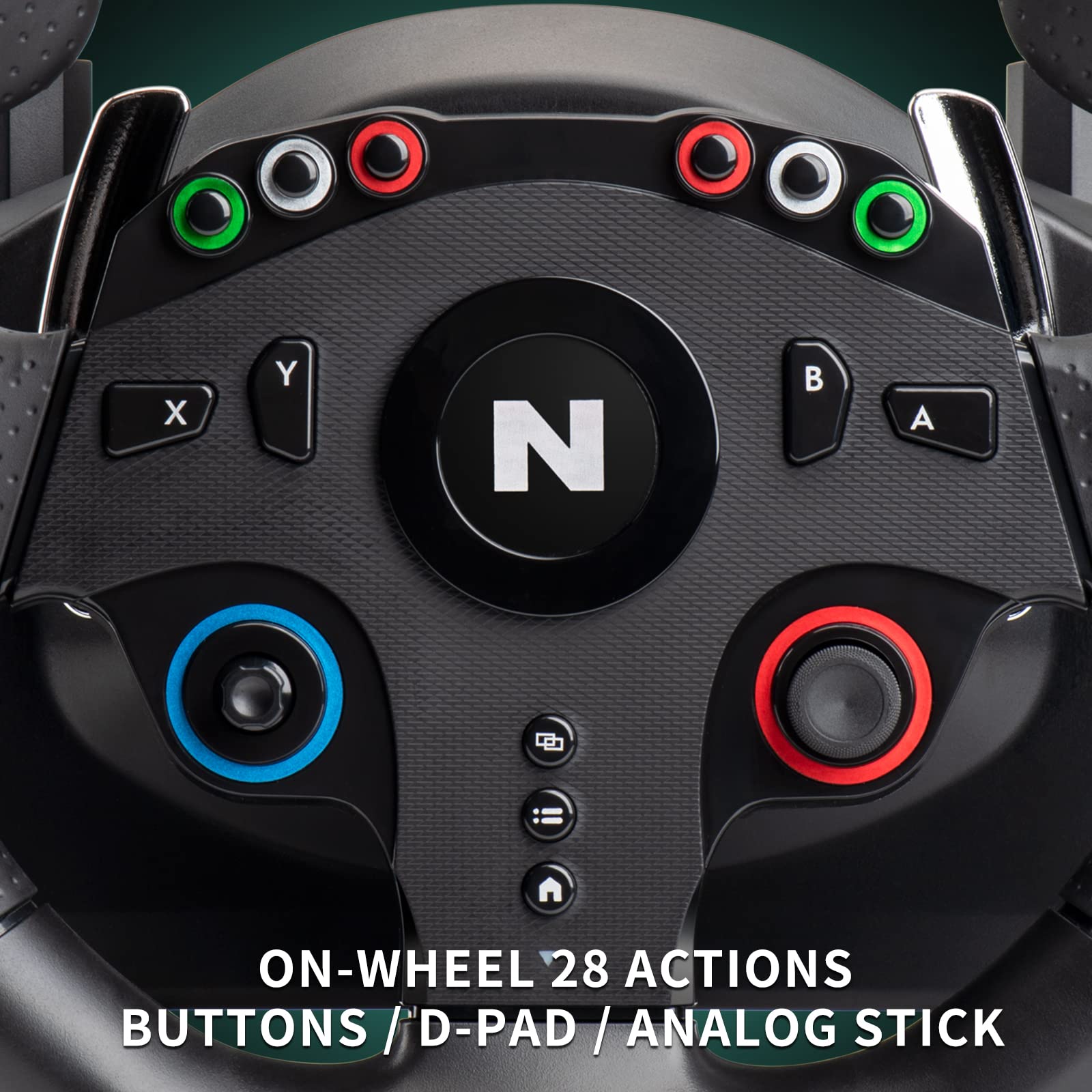 NITHO Drive Pro ONE 270 Degree Gaming Steering Wheel with Pedals & Shifter - Compatible with PS4, PC, Xbox One, Xbox Series X/S & Switch - Zero Dead Zone Racing Wheel for Simulation Games & Drifting