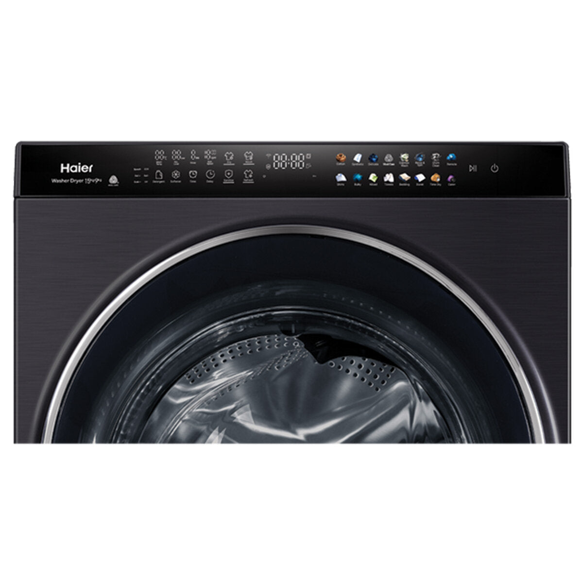 Haier 15kg/9kg Super Drum Washer Dryer Combo - Dark Finish HWDX1590CTB1 | Energy Efficient Laundry Machine for Apartments & Small Homes | Perfect for Space Saving & Quick Drying