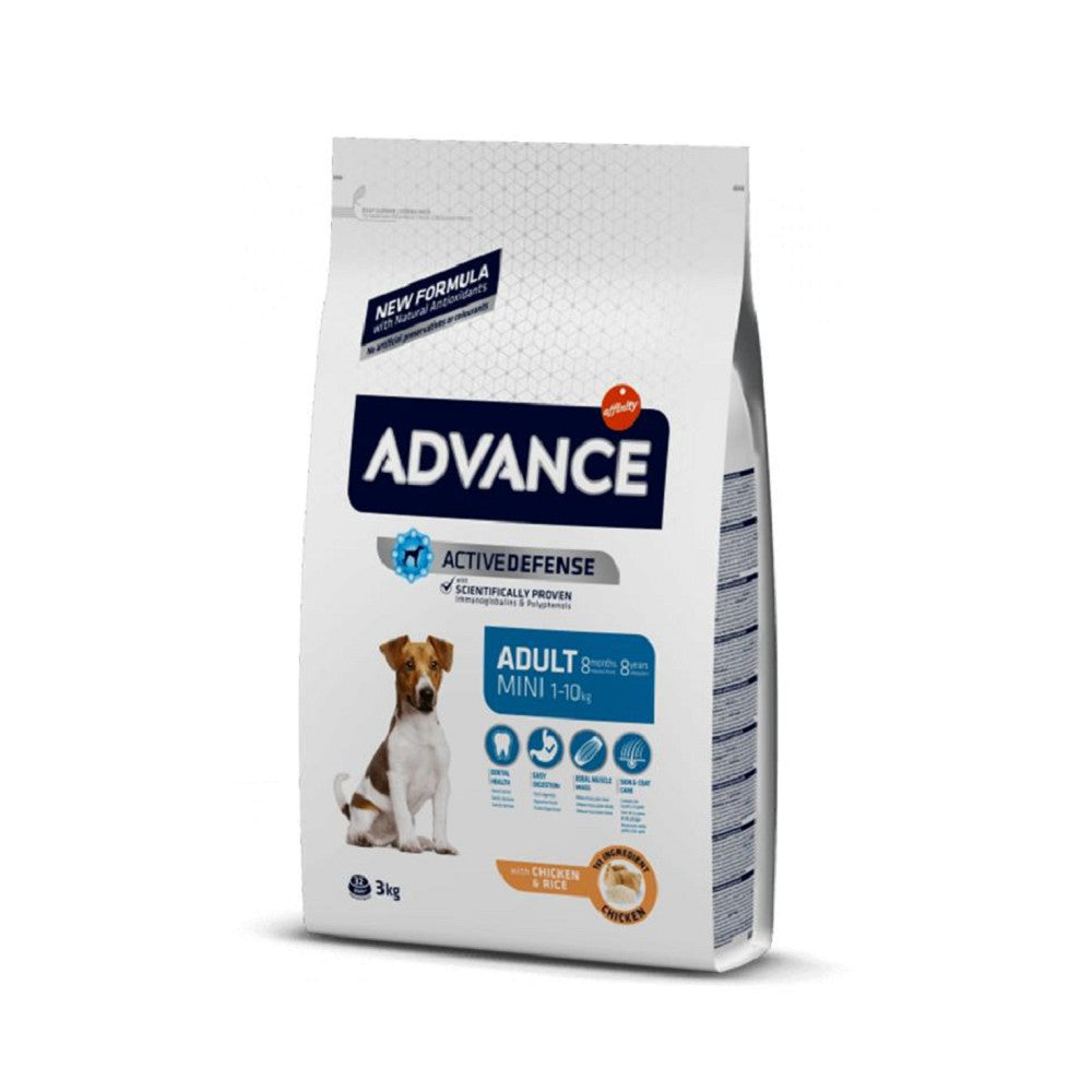 Active Defense Chicken & Rice Small Bites Dry Dog Food for Mini & Small Adult Breeds - Perfect for Picky Eaters & Sensitive Stomachs