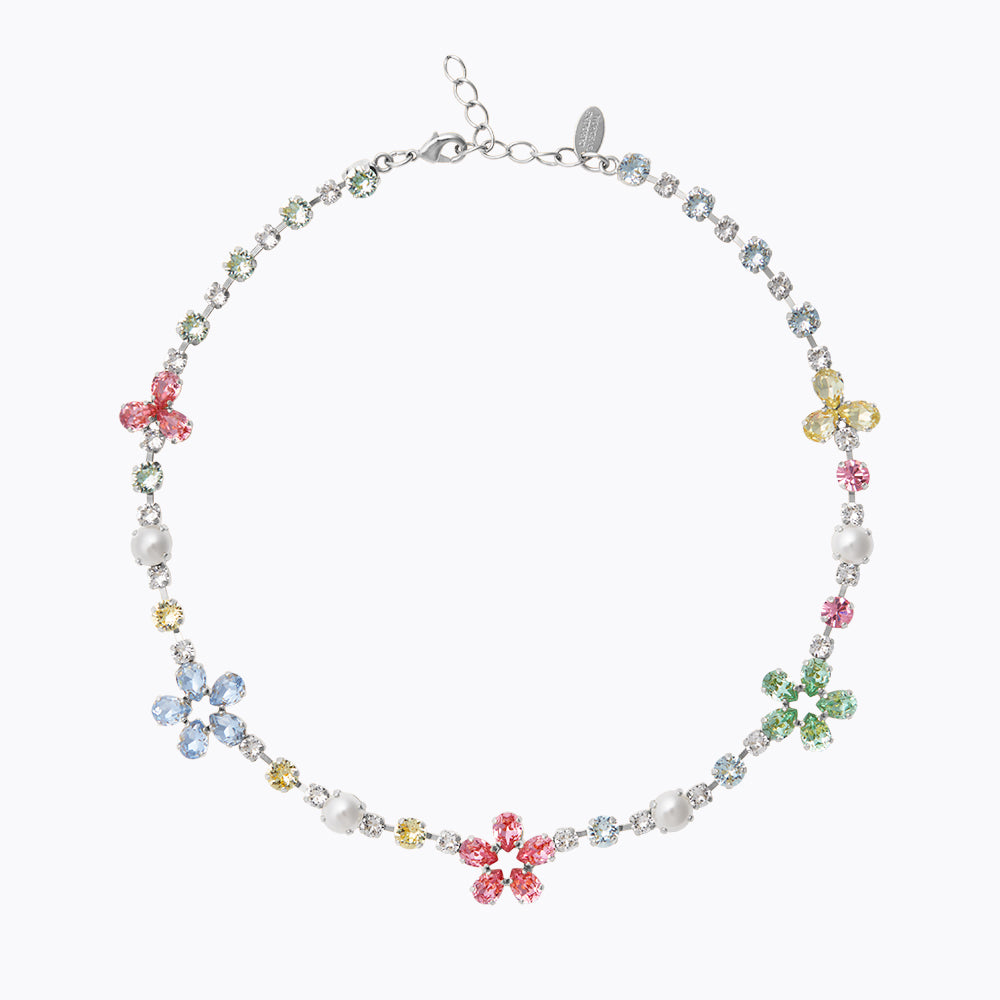 Elegant May Statement Necklace - Pastel Color Combination for Women | Perfect for Spring Outfits, Weddings & Special Occasions