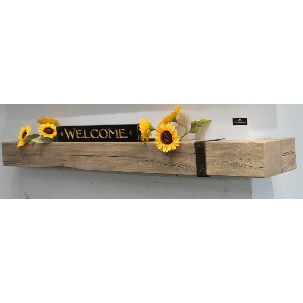 Lexington Hearth Mantel Corners - Decorative Fireplace Mantel Brackets for Rustic Home Decor | Perfect for Living Room, Bedroom & Cabin Fireplace Surrounds