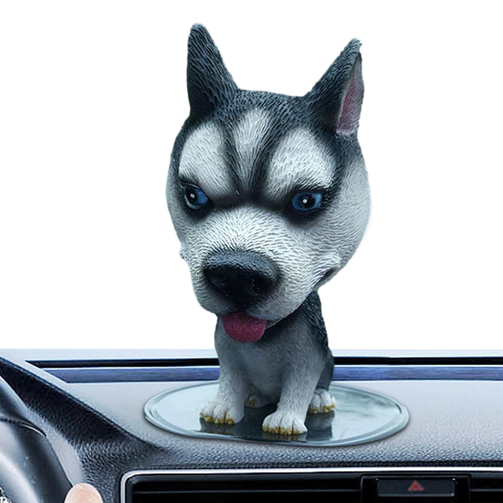 Funny Shaking Head Car Toy Dog - Durable Dashboard Ornament & Desk Decor for Home, Office | Cute Car Accessory Gift for Pet Lovers & Auto Enthusiasts | Perfect for Road Trips, Work Desks & Home Decor