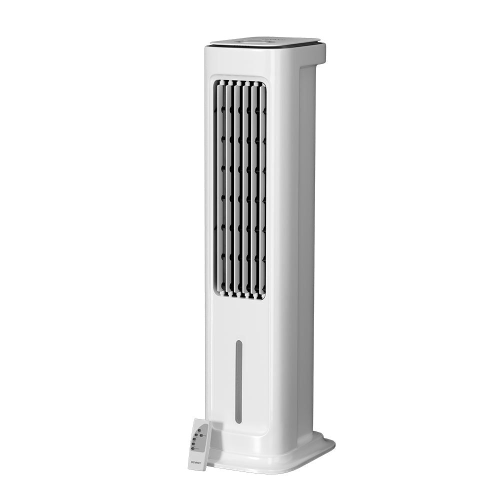 Portable 6L Tower Evaporative Air Cooler with Humidifier - Quiet Cooling Fan for Home, Office & Outdoor Use