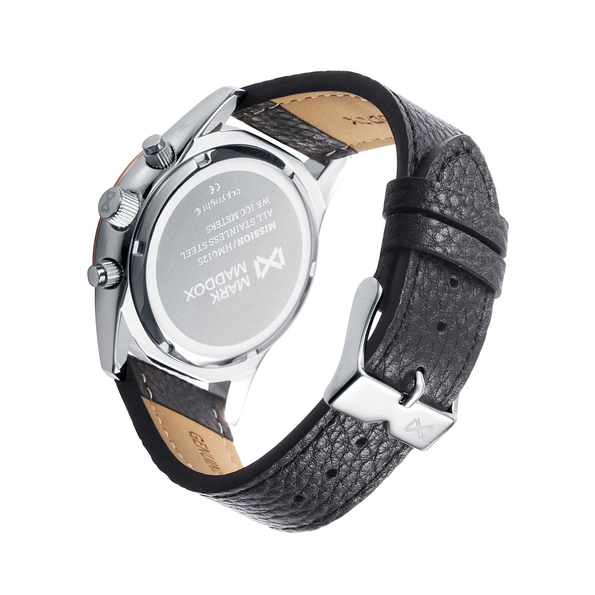 MARK MADDOX Men's Analog Quartz Watch with Stainless Steel Strap - Waterproof Dress Watch for Business, Casual & Formal Occasions - HC0125-17
