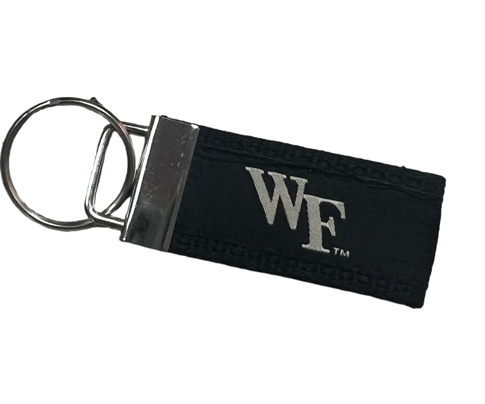 Wake Forest Deacons Key Fob Keychain - Black | Durable Car Keys Holder with Logo | Perfect for Alumni, Fans & Students | Great for Gifts, Home & Office Use