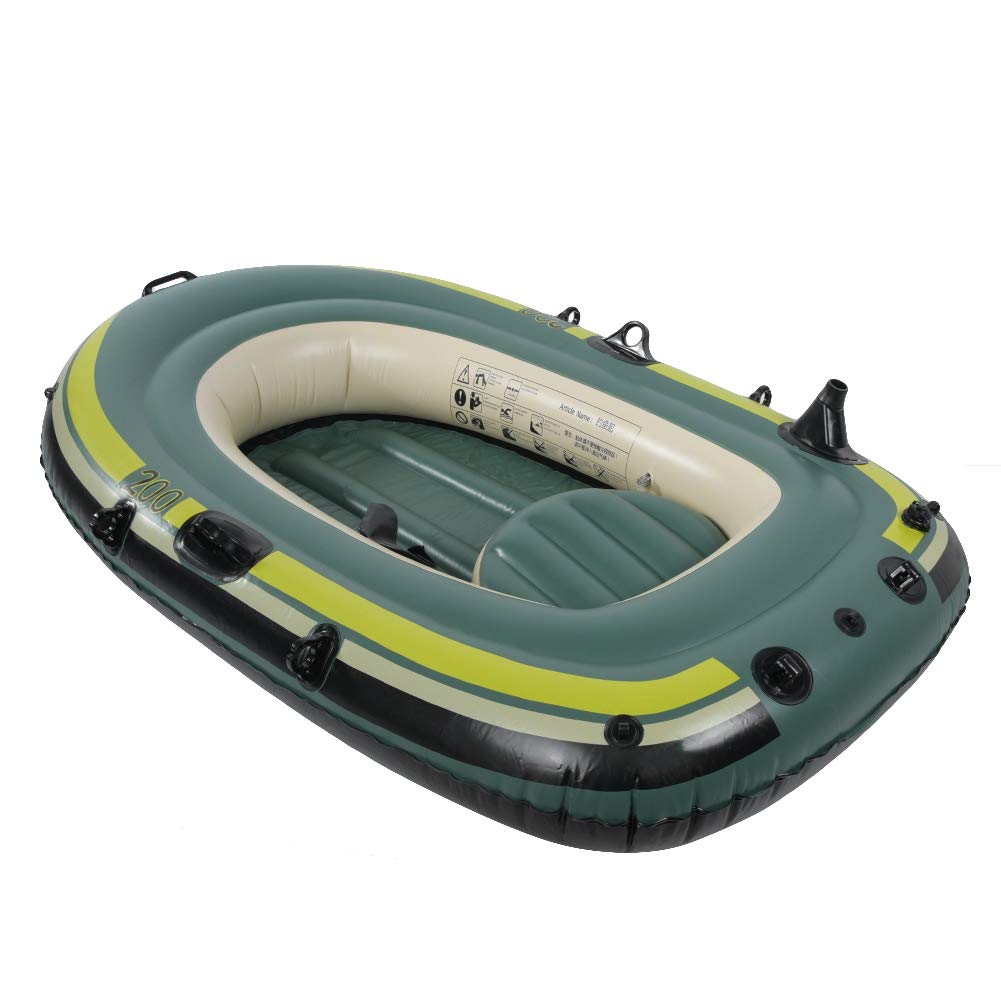 Durable 2-Person Inflatable Boat - Heavy Duty PVC Inflatable Kayak for Casual Surfing, Fishing & Water Drifting | Perfect for Lakes, Rivers & Coastal Adventures