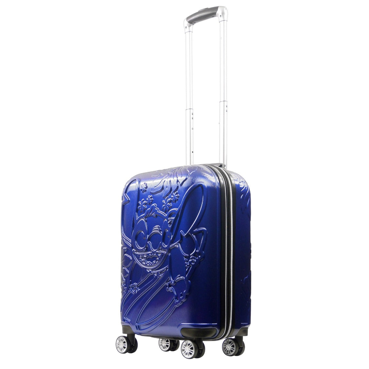 Disney Lilo & Stitch Surfing Themed 22.5 Inch Hardshell Suitcase Luggage - Blue Carry-On Spinner for Travel & Vacation - Perfect for Kids, Teens & Disney Fans