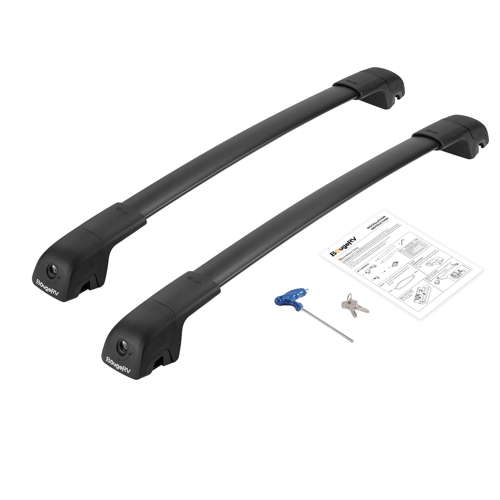 BougeRV Aluminum Roof Rack Cross Bars for Subaru Outback Wilderness 2020-2025 - Lockable Cargo Carrier System for Kayak, Canoe, Bike, Snowboard & Luggage | Perfect for Outdoor Adventures, Camping & Road Trips