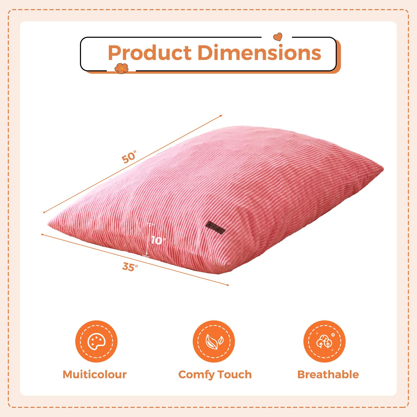 MAXYOYO 3-in-1 Convertible Kids Bean Bag Chair & Bed - Pink Floor Sofa for Children's Room, Gaming, Reading & Nap Time | Multi-Functional Toddler Furniture for Playroom, Bedroom & Dorm