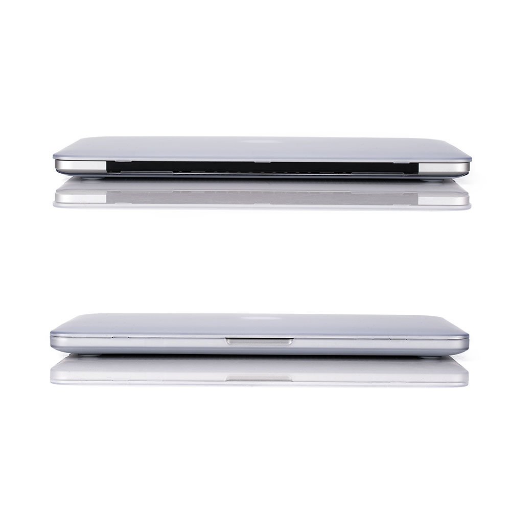 Durable Hard Shell Case for MacBook Pro 13 inch (2012-2015 Models A1502 & A1425) - Frost White Protective Cover with Keyboard Protector | Perfect for Office, School & Travel Use