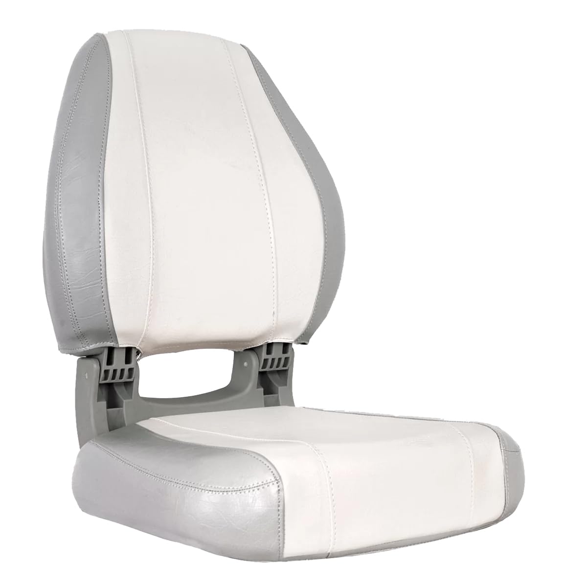 **Oceansouth Sirocco Folding Boat Seat - Lightweight & Portable Fishing Seat for Kayak, Canoe, or Boat (Gray/White) - Perfect for Fishing, Camping, and Outdoor Adventures**