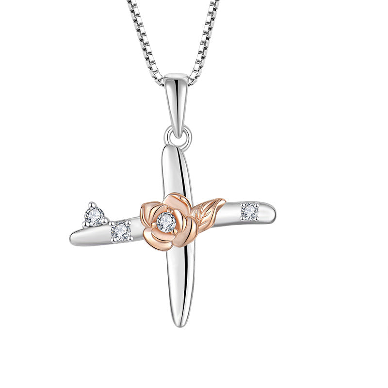 925 Sterling Silver Necklace for Women - Personalized Initial Pendant with Zircon - Elegant Collarbone Chain Jewelry Gift for Her - Perfect for Birthdays, Anniversaries and Special Occasions