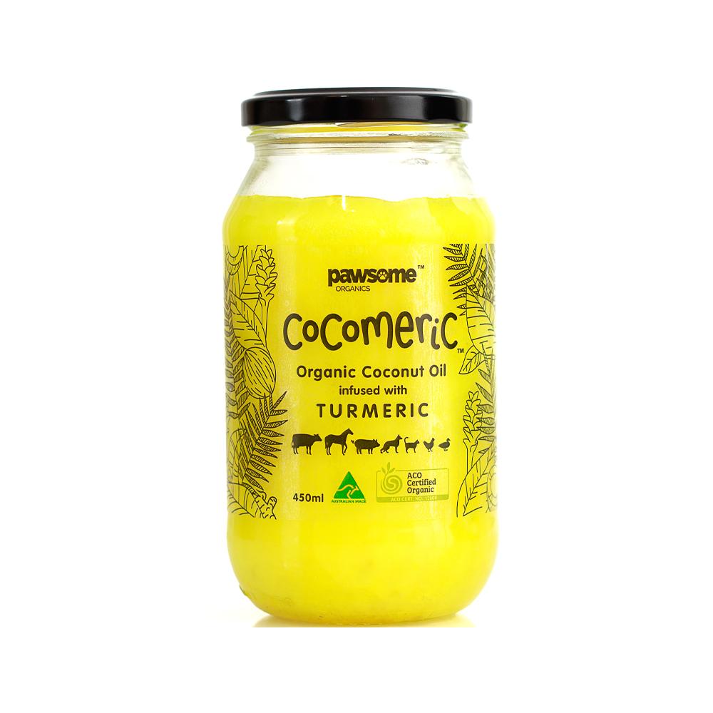 Organic Turmeric Infused Coconut Oil for Cooking, Skin & Hair Care - Cold Pressed, Unrefined, 100% Pure - Perfect for Massage, Moisturizing & Healthy Recipes