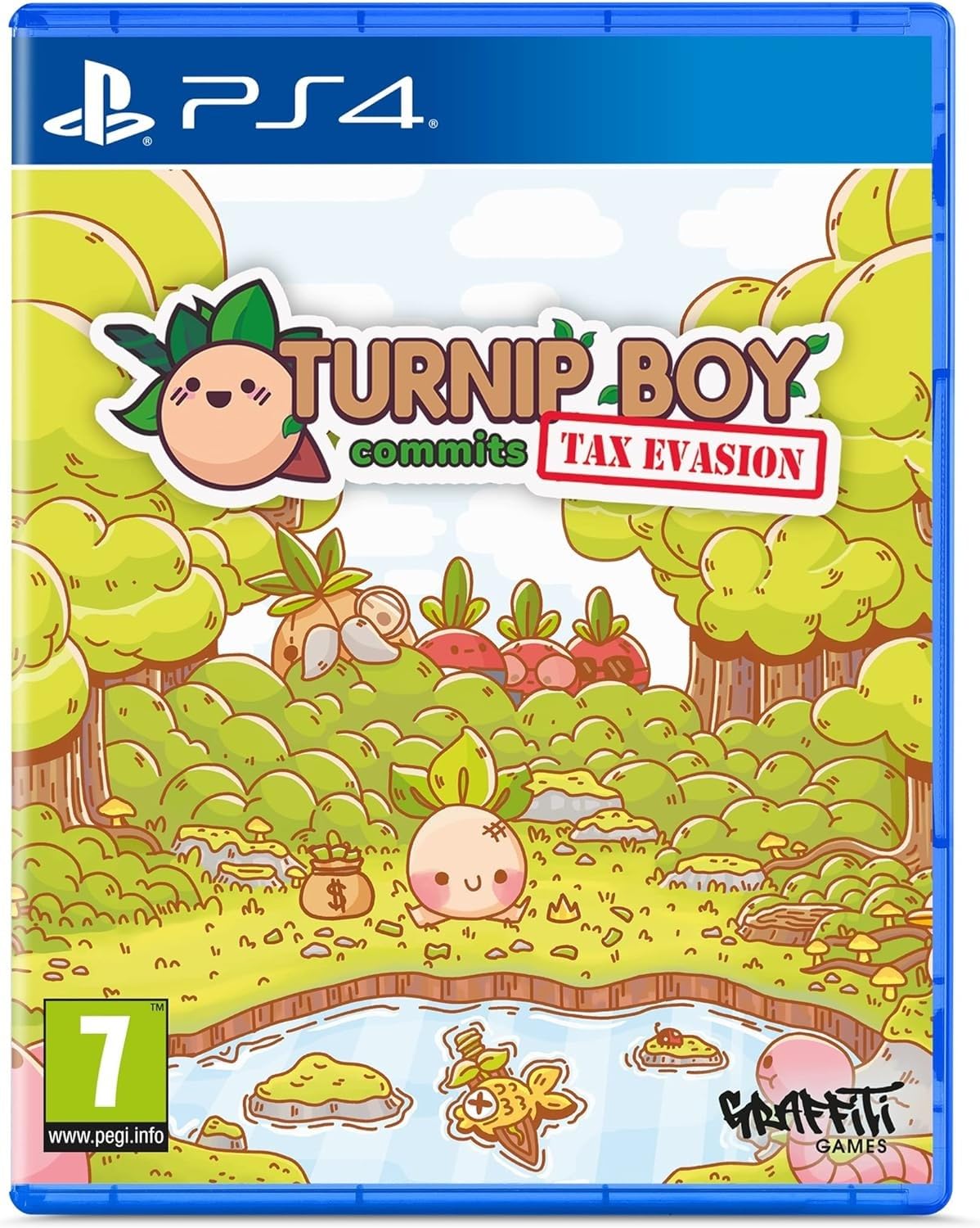 Graffiti Games Turnip Boy Commits Tax Evasion - PS4 | Fun Adventure Game for Family & Friends Game Nights