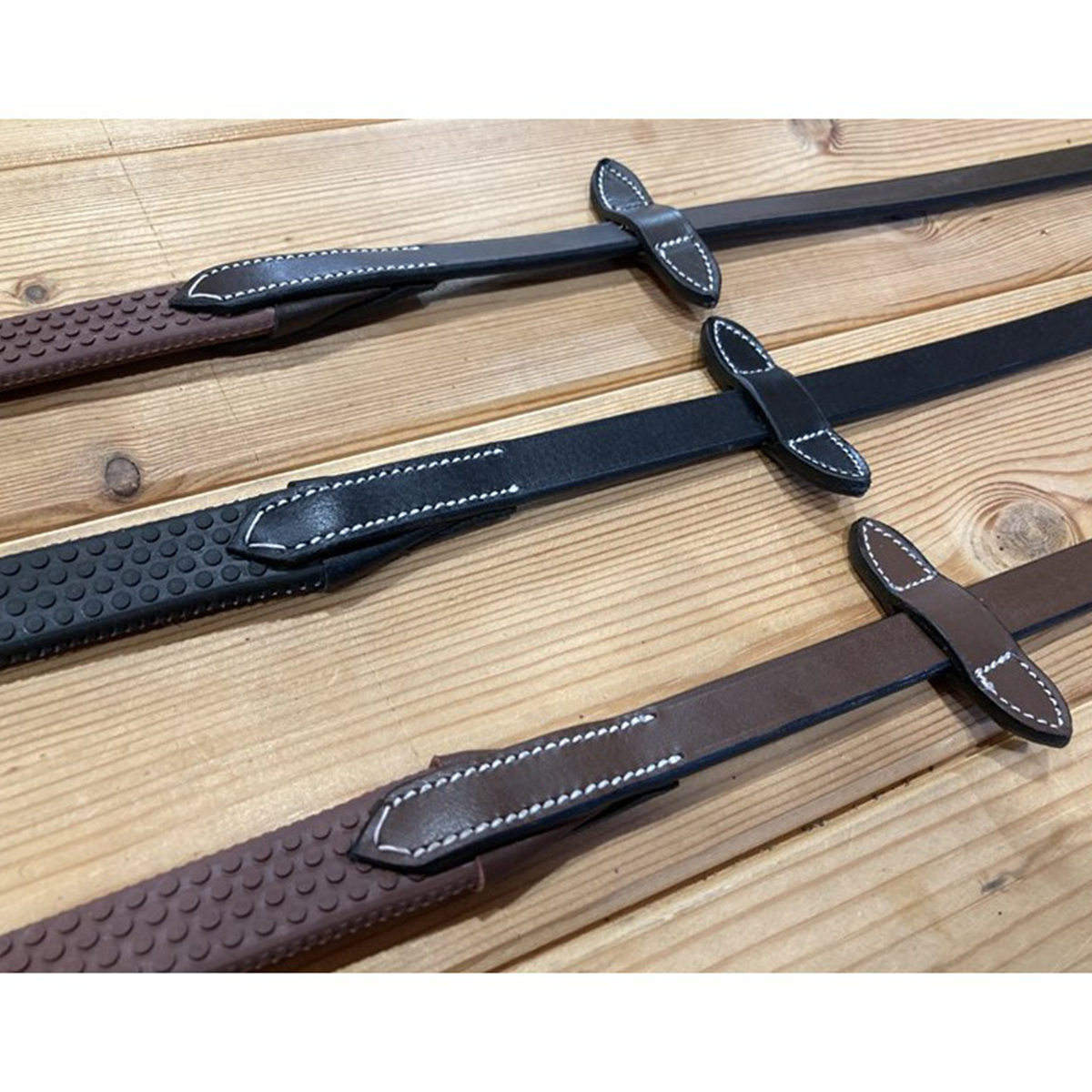 Jump'in 5/8 Inch Rubber Reins for Horses - Durable One Collection Equestrian Training Equipment - Perfect for Riding Lessons, Trail Riding & Show Jumping