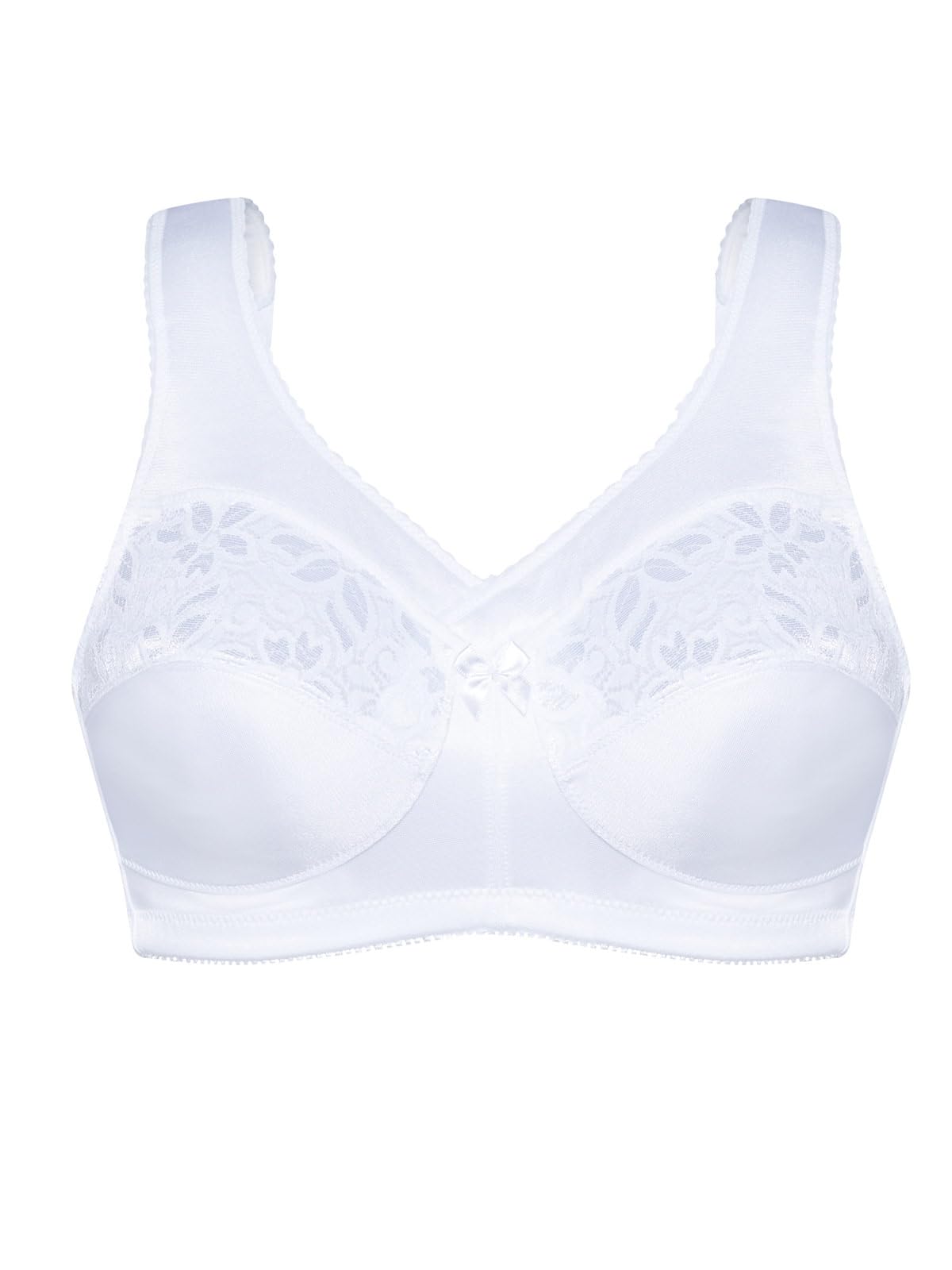 SUSA Women's Full Figure Comfort Bra - Non-Wired Support for Plus Size - Perfect for Everyday Wear & Lounge