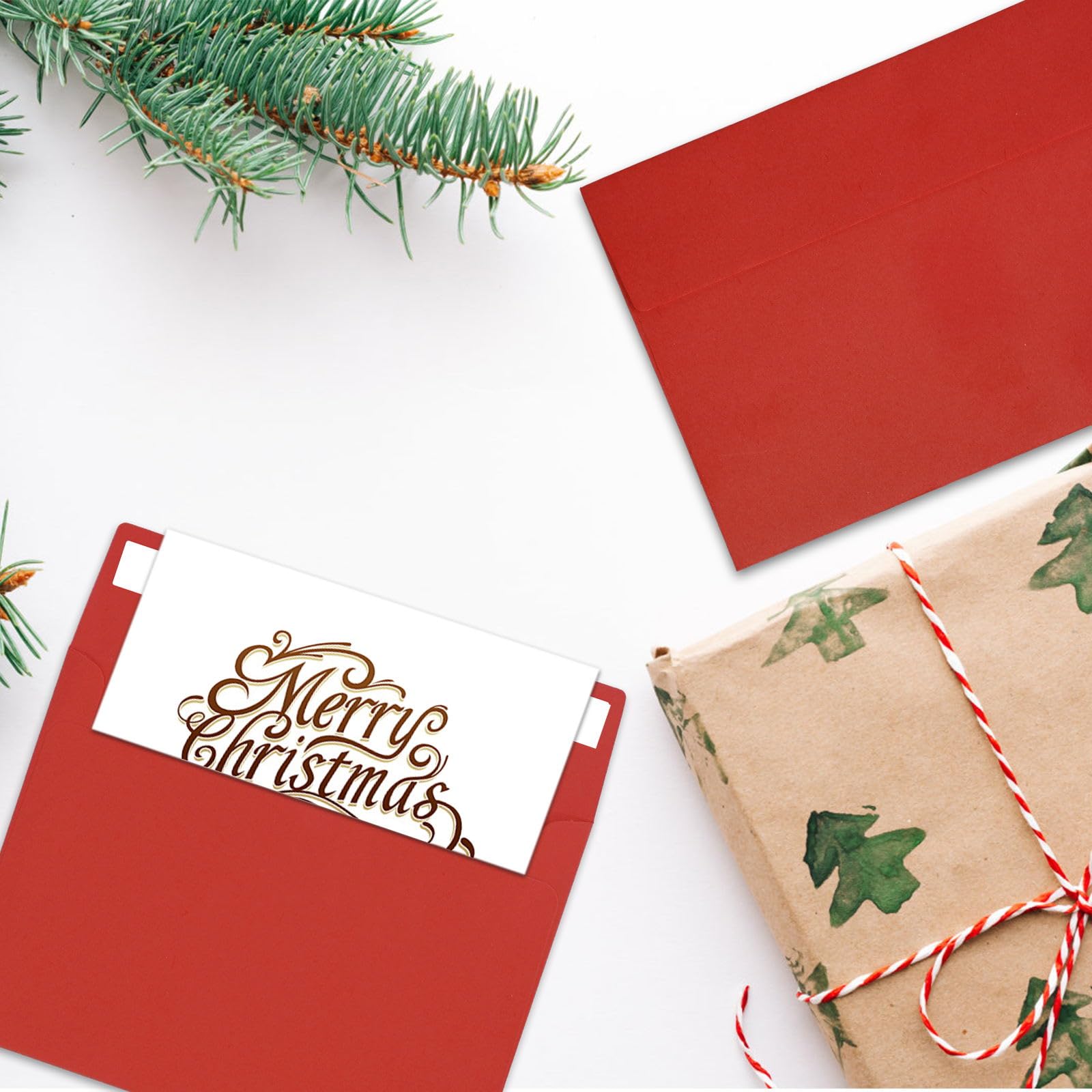 50 Pack A2 Red Self Seal Envelopes for Invitations, Postcards, Greeting Cards & Photos - 4.5x5.5 Inches Perfect for Weddings, Birthdays, Business Correspondence & Photo Storage