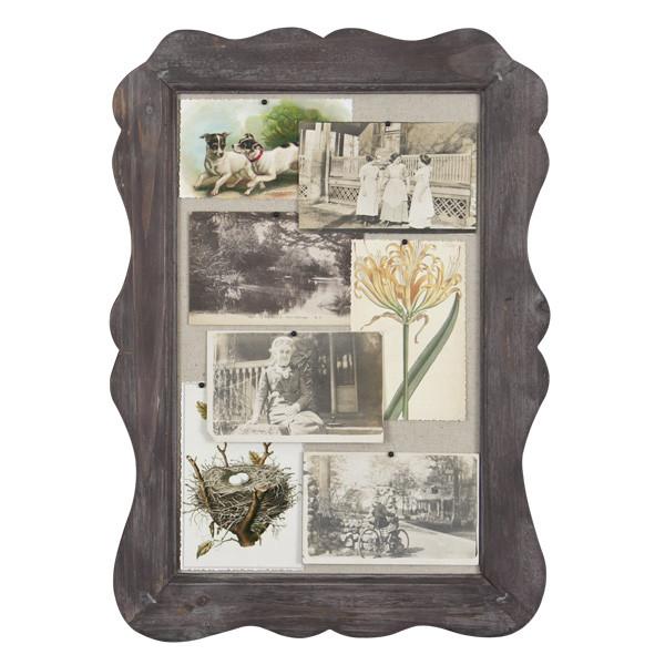 A+D Pin Board Scallop Cork Bulletin Board 13.5