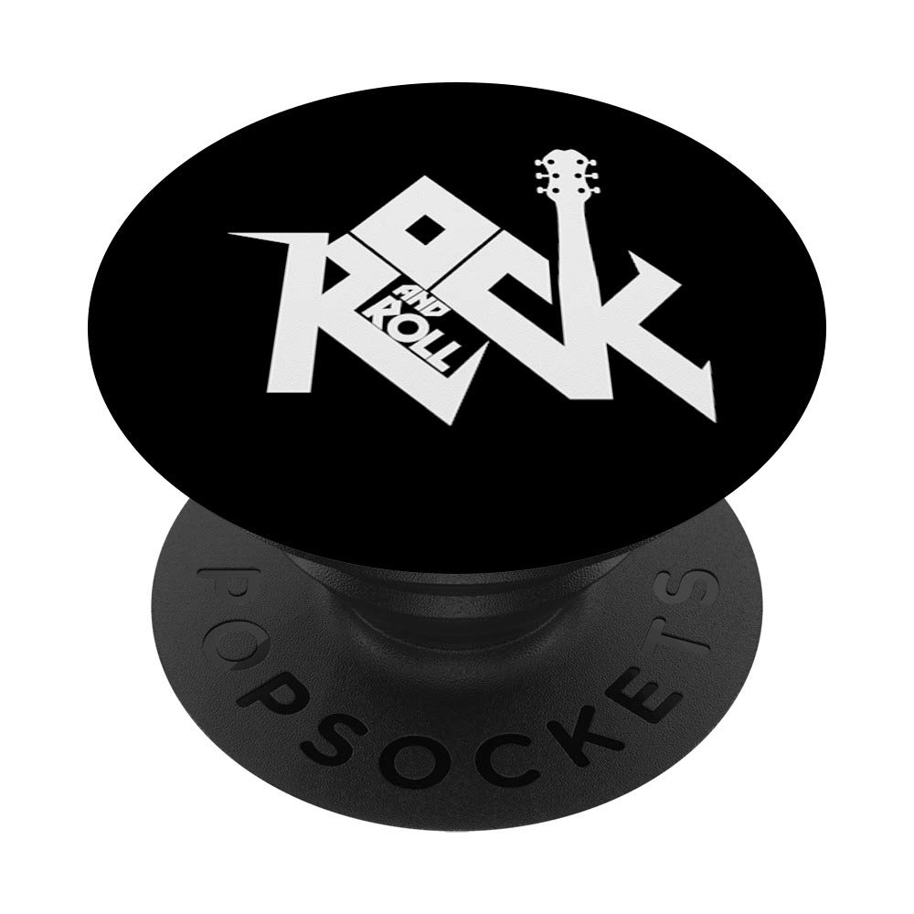 Rock and Roll Electric Guitar Design Swappable PopGrip - Phone Grip Stand for Smartphones | Perfect for Music Lovers, Concerts & Rock Fans