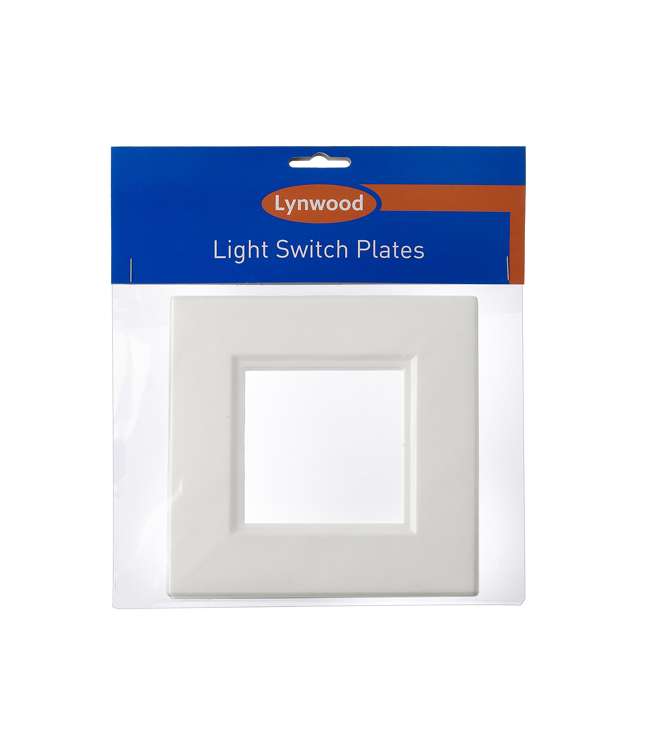 White Plastic Single Light Switch Cover (2-Pack) for Home Decor