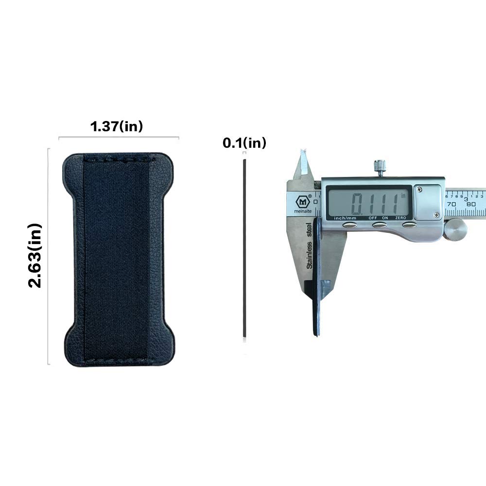 Ultra Thin Anti-Slip Finger Strap Phone Holder - 2 Pack Dark Blue | Universal Cell Phone Grip for Hands | Perfect for Running, Gym Workouts & Daily Commute