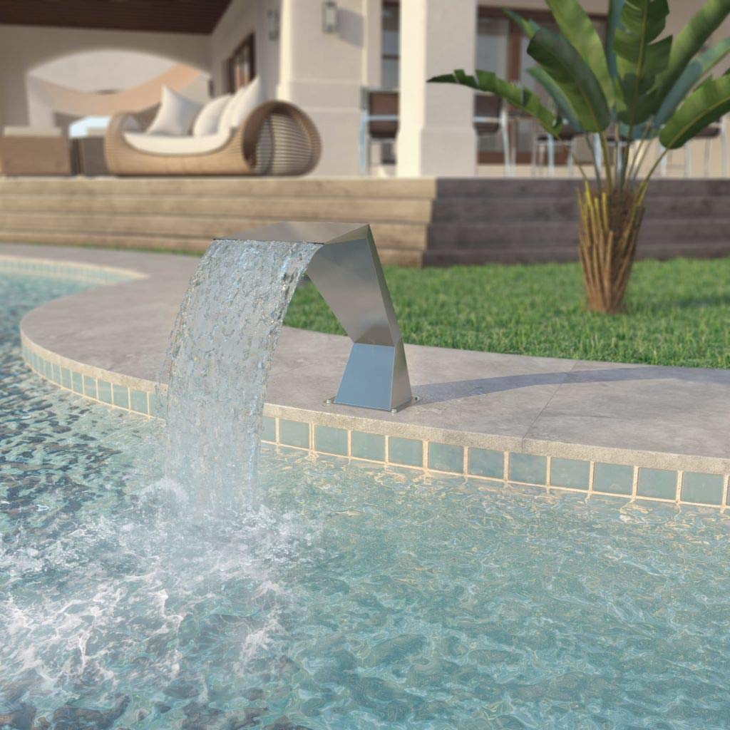 vidaXL Silver Pool Fountain - 25.2