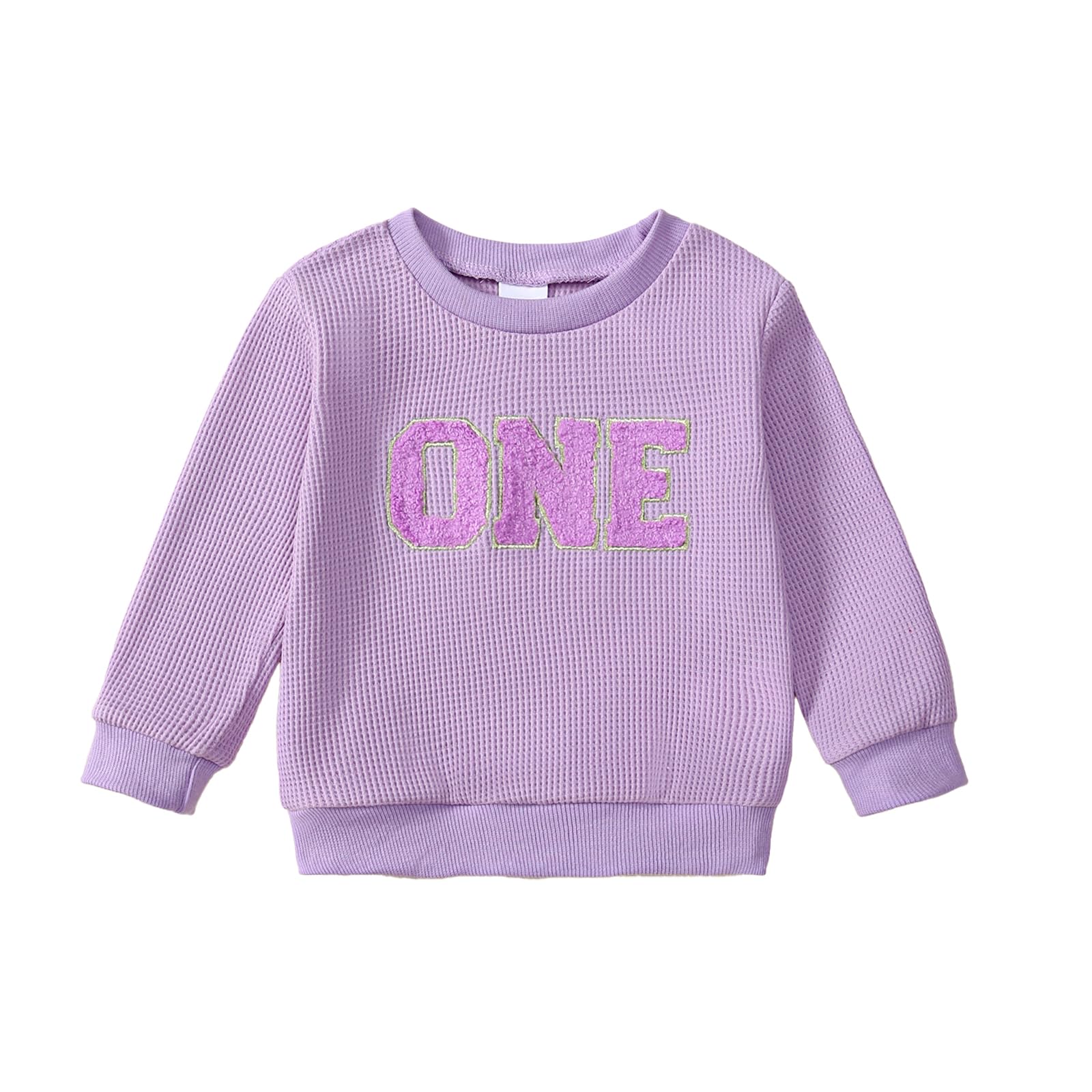 1st Birthday Outfit for Baby Girl - Cute Long Sleeve Pullover Sweatshirt | Perfect for First Birthday Photos, Cake Smash & Special Celebrations
