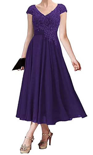 Elegant Mother of The Bride Dresses - Lace Wedding Guest Gowns for Women, Short Formal Evening Dresses in Chiffon - Perfect for Weddings, Parties & Special Occasions