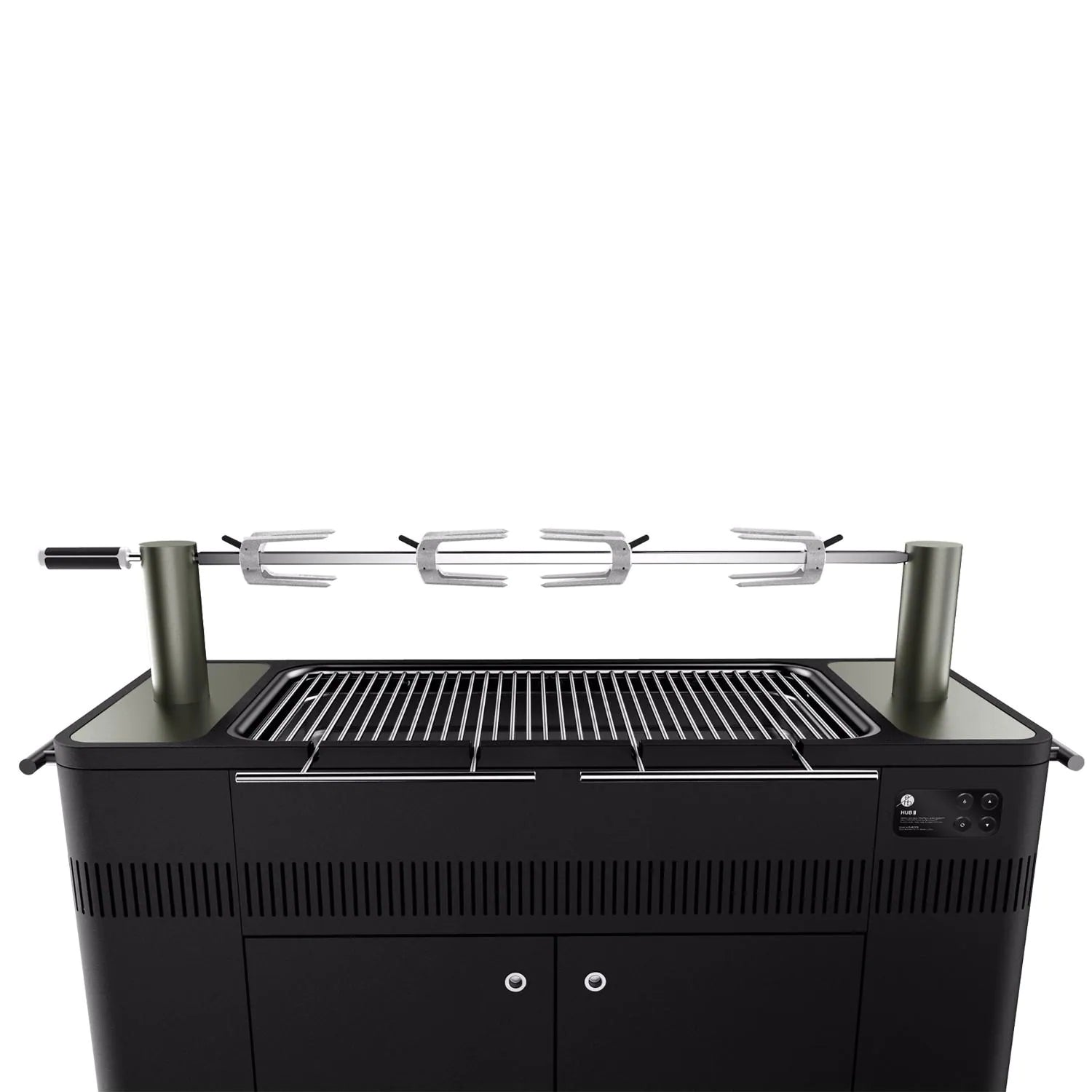 Everdure By Heston Blumenthal HUB II 54-Inch Charcoal Grill with Rotisserie & Electronic Ignition - Premium Outdoor BBQ Grill for Backyard, Patio & Camping - Model HBCE3BUS
