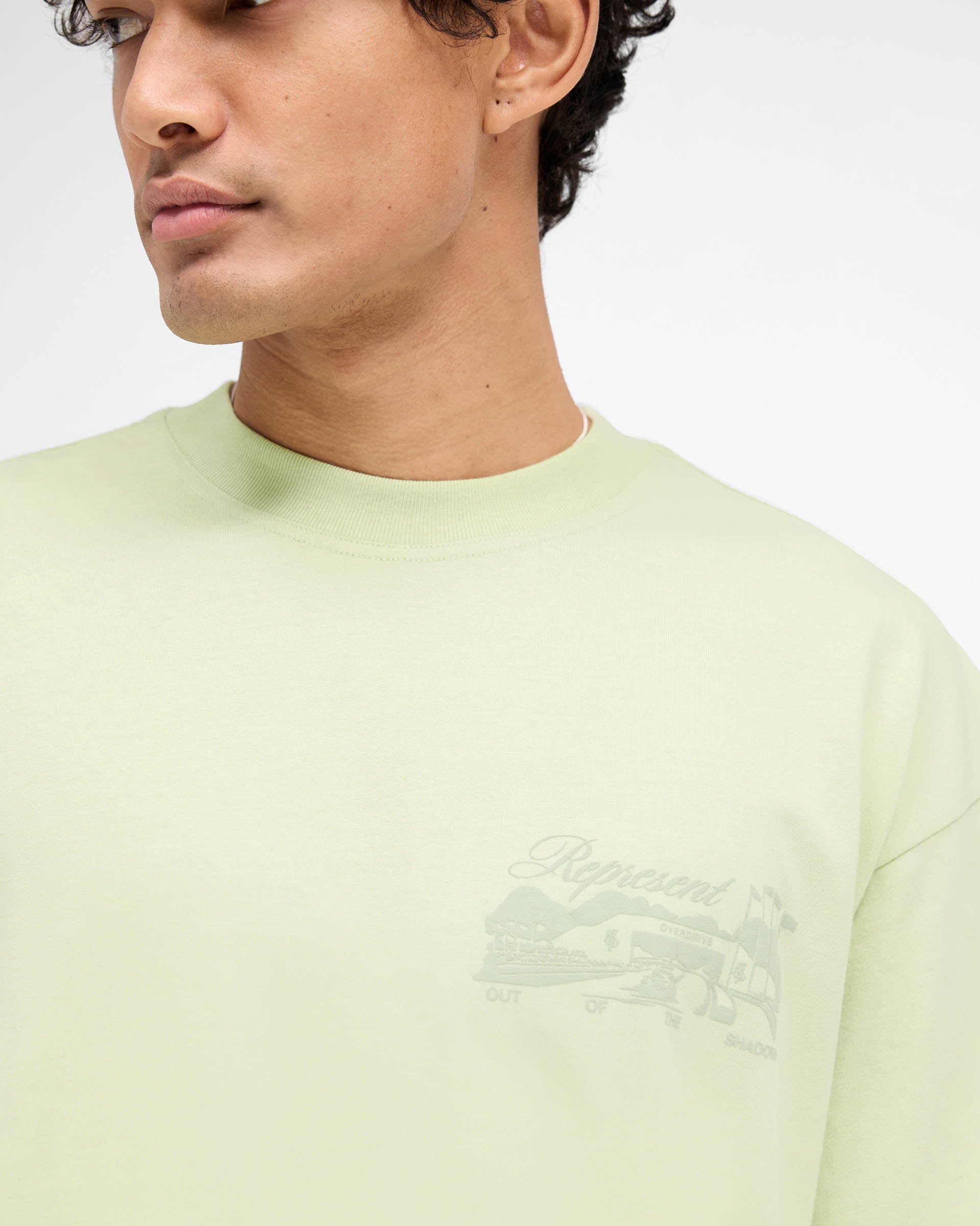Raceway T-Shirt - Premium Matcha Green Cotton Tee for Men & Women | Comfortable Casual Wear for Racing Events, Outdoors & Daily Fashion