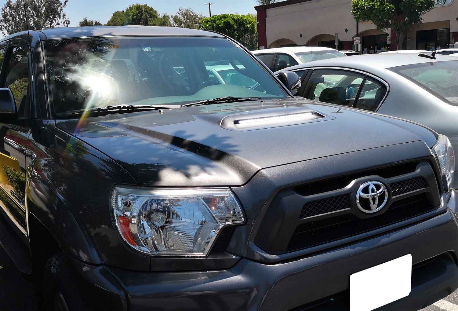 Flexible LED Hood Bulge Light Strip for 2012-2015 Toyota Tacoma with Hood Scoop - Waterproof DRL Daytime Running Lights - Perfect for Off-Roading, Night Driving & Custom Truck Lighting
