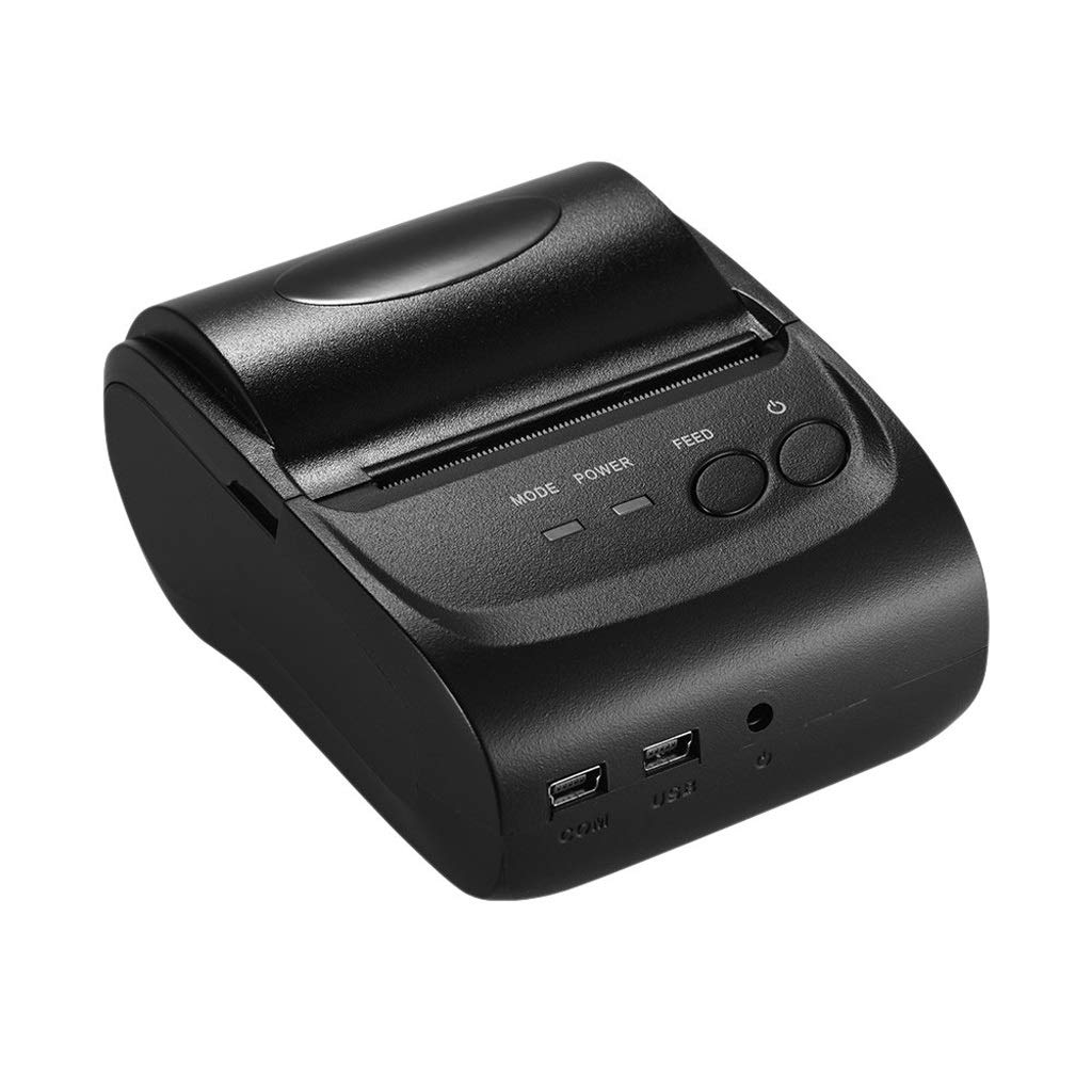 WDBBY Portable Thermal Printer - 58mm Handheld Receipt Printer for Retail Stores, Restaurants, Factories & Logistics | Wireless Bluetooth Printing with 10 Paper Rolls Included | Ideal for POS, Inventory Management & Mobile Receipt Printing