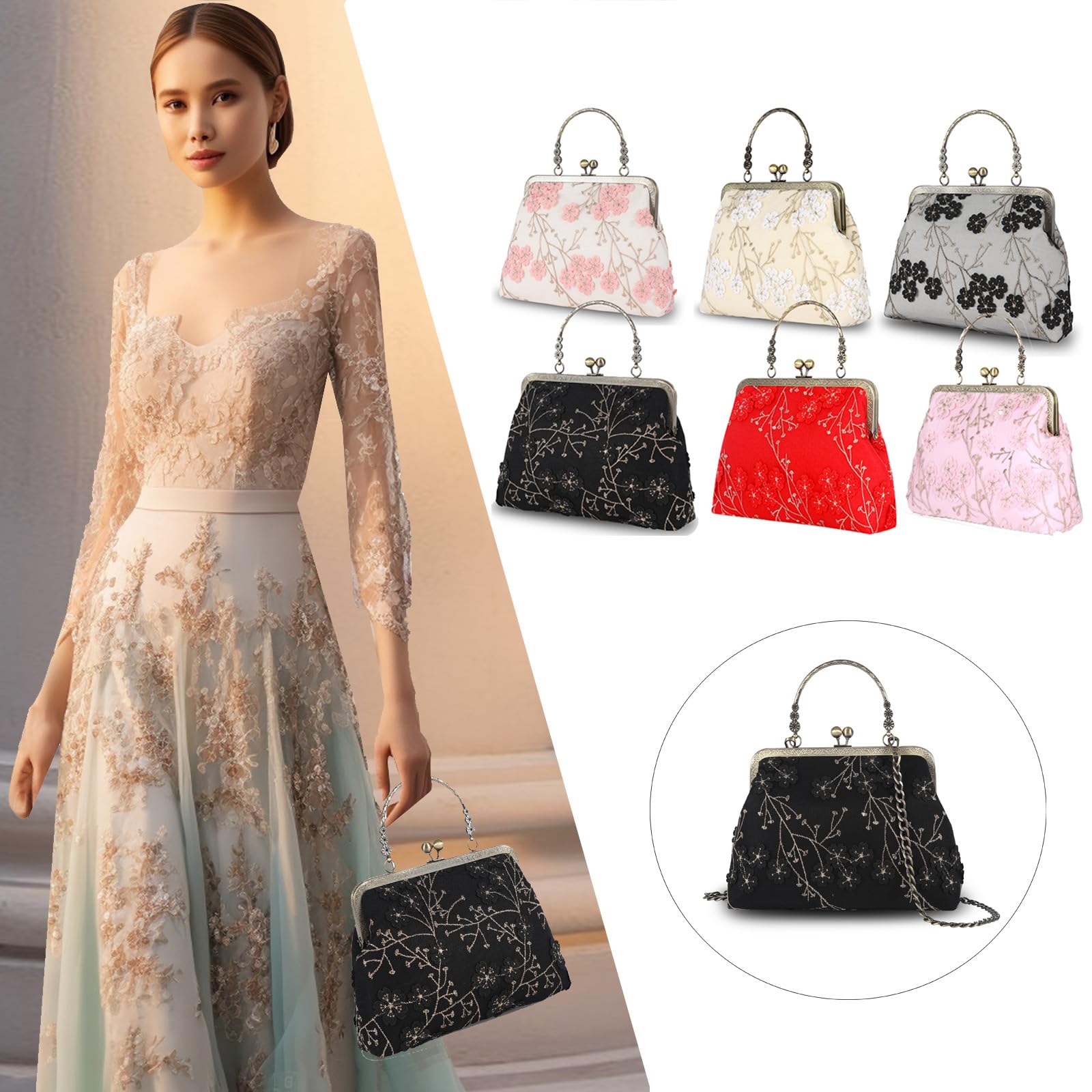Floral Crossbody Tote Bag for Women - Stylish Satchel Purse for Daily Use