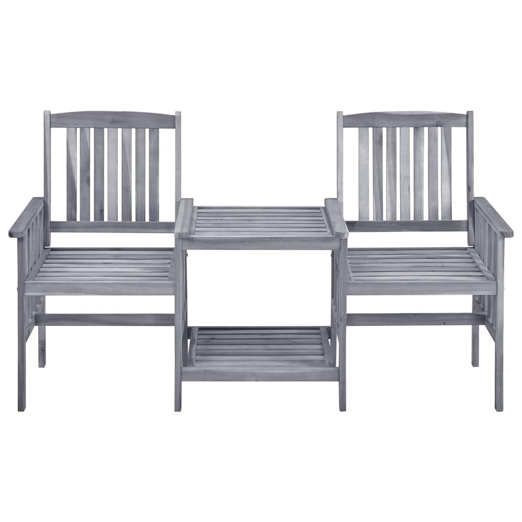 Premium Acacia Wood Patio Dining Set with Tea Table & Cushions - Outdoor Garden Furniture for Bistro, Backyard, and Poolside Relaxation