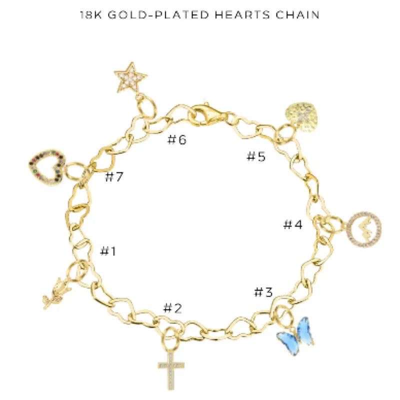 Stylish Charm Bracelet with Assorted Charms - Adjustable & Trendy Jewelry for Women - Perfect for Gifts, Parties & Everyday Wear