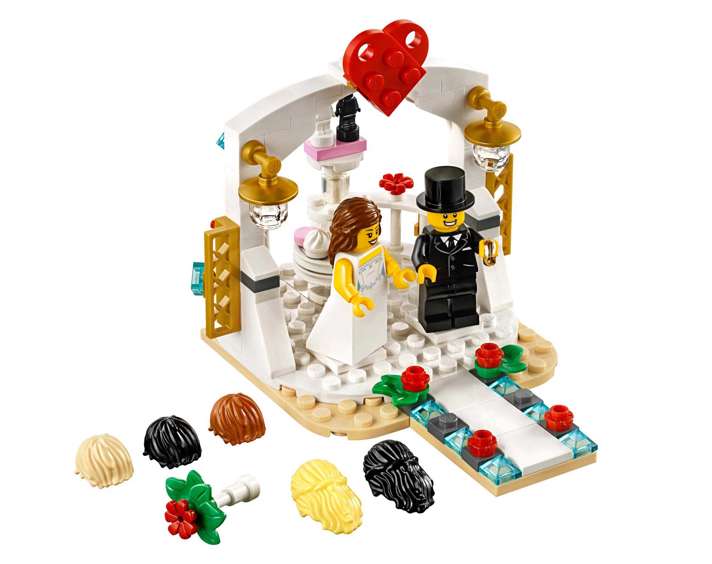 LEGO Wedding Favor Set 2018 (40197) - 132 Piece Building Blocks for Wedding Decorations, Bridal Shower Favors & Anniversary Gifts - Perfect for DIY Wedding Centerpieces and Party Decor
