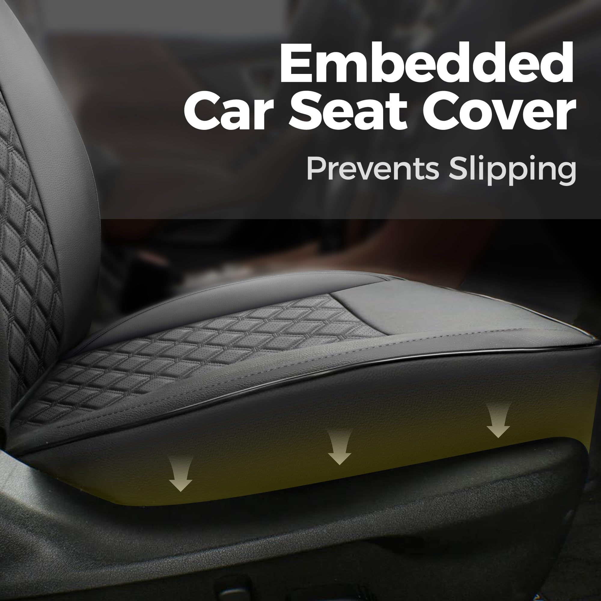 Custom Fit Ford Bronco 2 Door Seat Covers 2021-2025 - Full Set Faux Leather with Airbag Compatibility (Black) | Durable & Stylish Protection for Off-Road Adventures & Daily Commutes