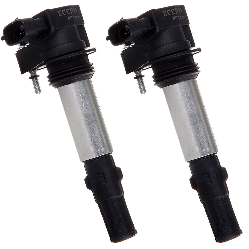 2-Pack Ignition Coil Replacement for Buick Cadillac Chevy GMC Saab Saturn 2004-2009 Vehicles - Compatible with OE UF375 - Improves Engine Performance & Fuel Efficiency
