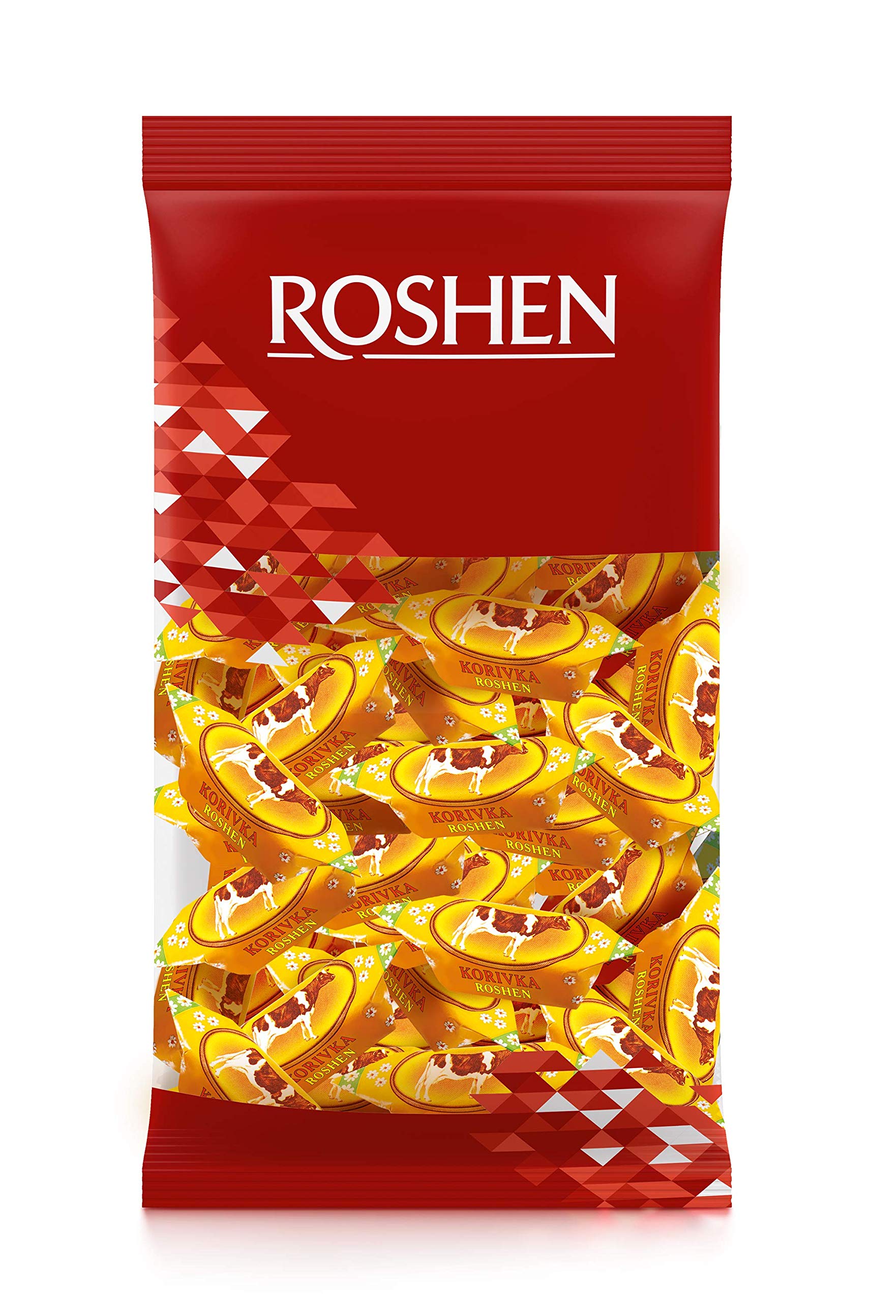 Roshen Korivka Cow Candy - Delicious Milky Fudge Sweets, Kosher & Halal Certified (2.2lb/1kg) - Perfect for Parties, Gifts & Sweet Cravings