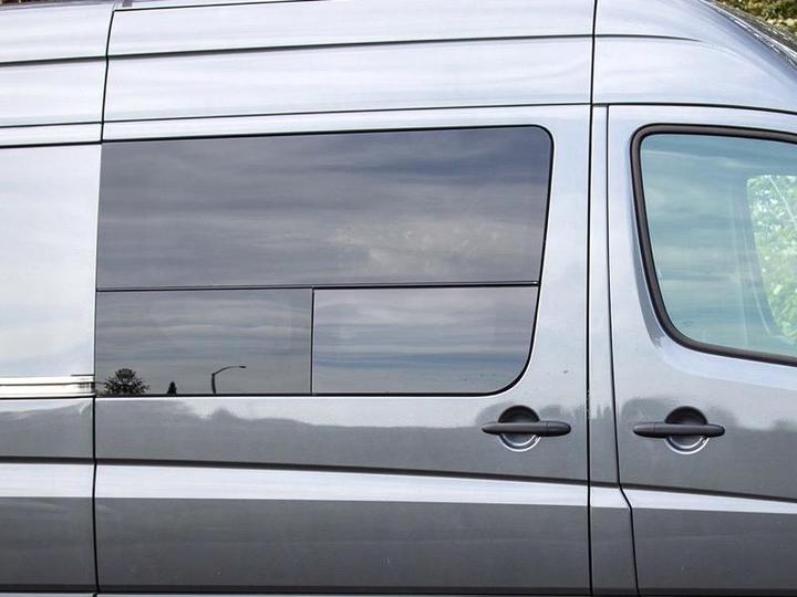 CR Laurence Passenger Sliding Door T-Vent Glass Window for 2007-2024 Vehicles - Perfect for Van Conversions and RV Upgrades
