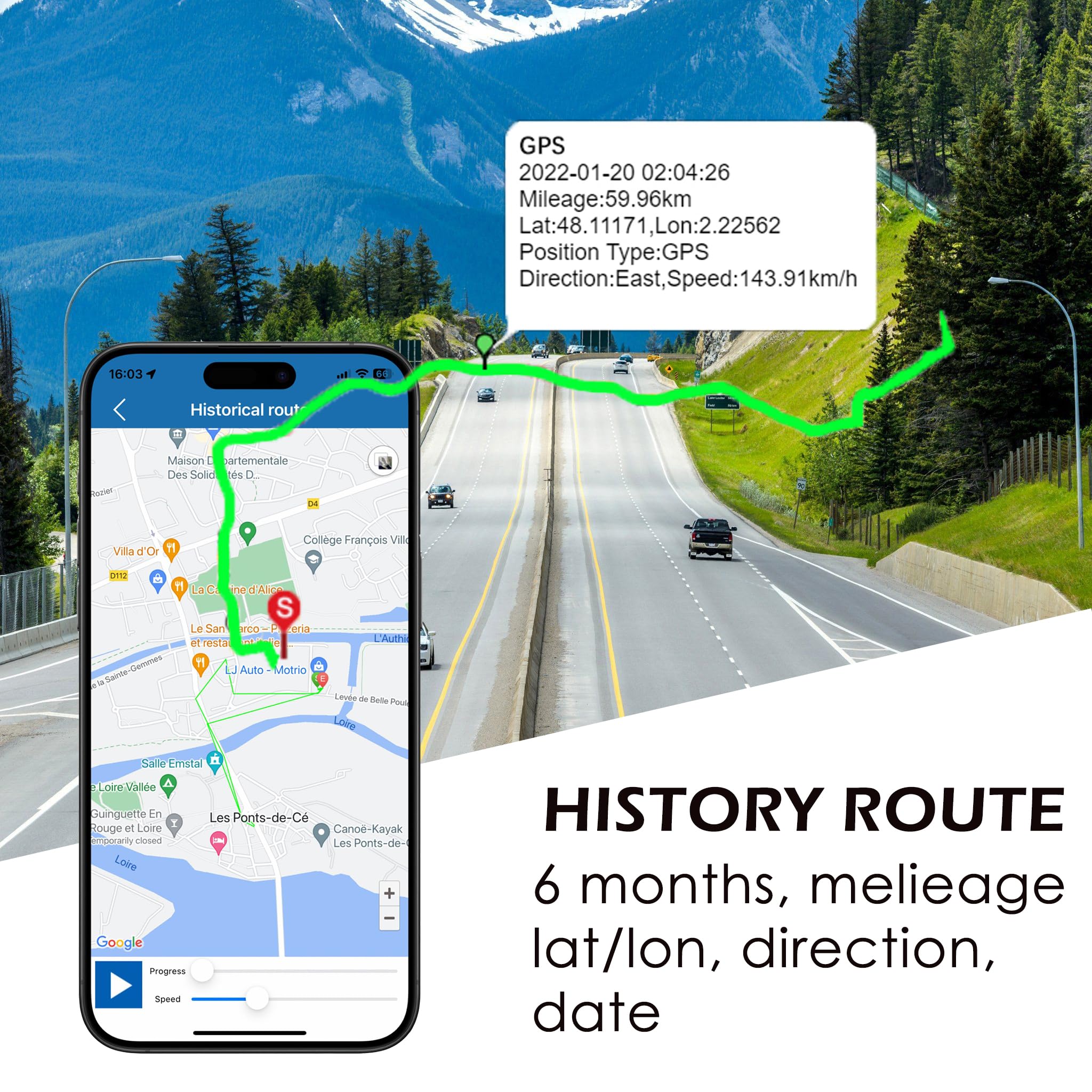 TK913 Mini GPS Tracker No Monthly Fee - Real-Time Magnetic Waterproof Tracking Device for Cars, Motorcycles, Kids & Luggage with Free Mobile App | Perfect for Vehicle Security, Child Safety & Travel Protection