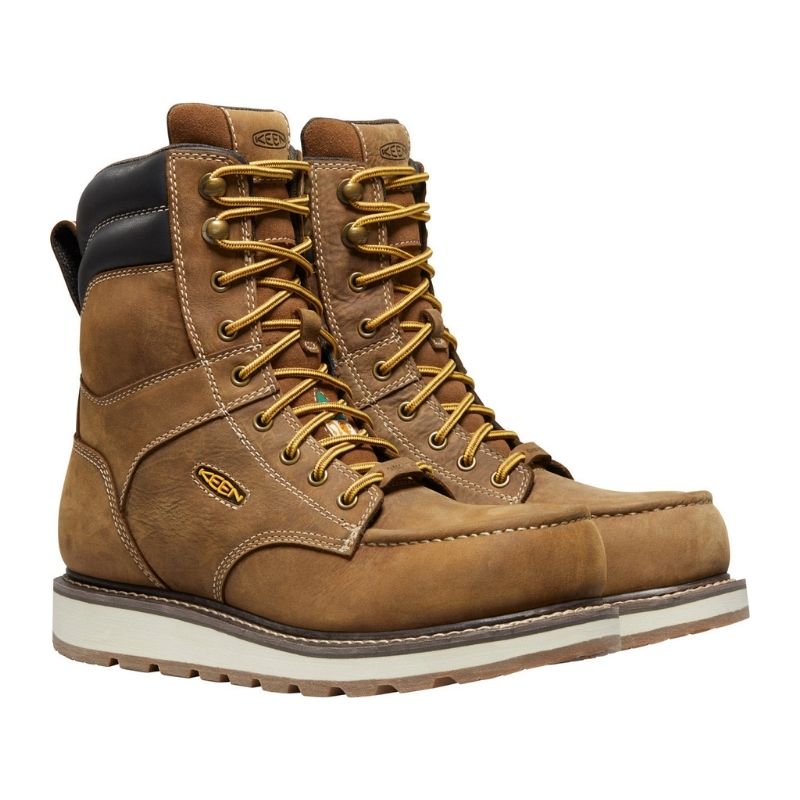 **Keen Cincinnatti Men's Size 8 Waterproof Composite Toe Work Boots - Steel Toe Safety Shoes for Construction, Hiking & Outdoor Work (Model 1025690)**